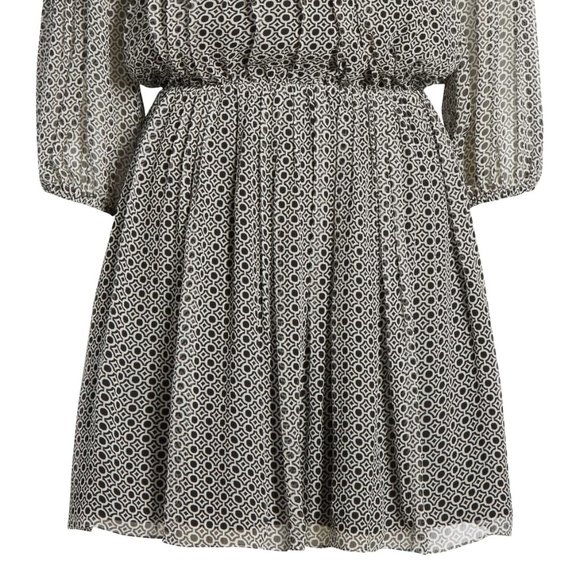 NWT $378 Joie Andora Geo Print Silk Chiffon Dress - Picture 6 of 7